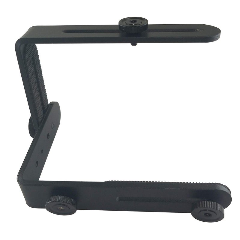 EXMAXÂ® Metal Aluminum Alloy L-Shape Camera Flash Bracket Flashlight Camera Holder Mount Quick Flip DSLR SLR - Image 4